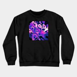 Genderfluid Pride Abstract Swirled Spilled Paint Crewneck Sweatshirt